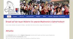 Desktop Screenshot of musikverein-schrattenbach.de