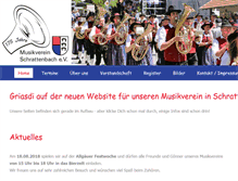 Tablet Screenshot of musikverein-schrattenbach.de